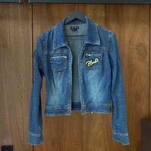 Jean Jacket with Custom Patches Blondie/Pirate/Lips